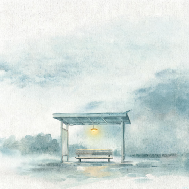 站台还是那个站台,只是末班车的时间改成了十点。晚上十一点,站台空荡荡的,长椅上落